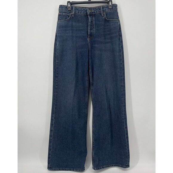 Antonio Melani Baggy Wide Leg Denim Jeans Womens Size 6 Tall High Waisted Grunge - Picture 1 of 12